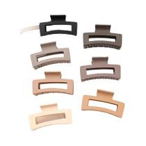 Clipes De Cabelo Quadrados Médios Para Mulheres, 7 Peças, Clips De Mandíbula Matte Com Forte Fixação Clipes De Cabelo Quadrados Médios Para Mulheres, 7 Peças, Clips De Mandíbula Matte Com Forte Fixação