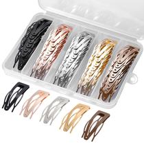 Clipes de cabelo Snap BESARME de 5 cores para mulheres e meninas com caixa de armazenamento