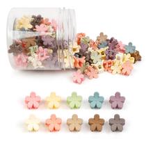 Clipes de cabelo TEBIEKOY Mini Flower, 100 unidades para mulheres, meninas e crianças