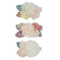 Clipes de cabelo WNYUJOY 3 peças de clipes florais de jacaré para meninas Clipes de cabelo WNYUJOY 3 peças de clipes florais de jacaré para meninas