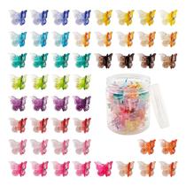 Clipes de cabelo XIEHE Butterfly, 50 pacotes de cores variadas para mulheres