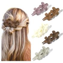 Clipes de cabelo Yanibest Flat Lay Claw Clips para mulheres, 5 unidades Clipes de cabelo Yanibest Flat Lay Claw Clips para mulheres, 5 unidades