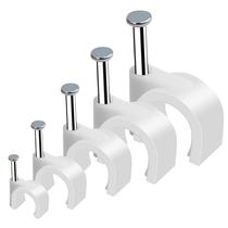 Clipes de cabo Marvelity 500 unidades brancos 4 mm 5 mm 6 mm 8 mm 10 mm