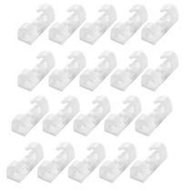 Clipes de cabo SEIWEI Cable Management Wire Holder 20 unidades brancas