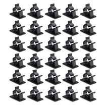 Clipes de cabo Viaky Black, autoadesivo, nylon, 30 unidades