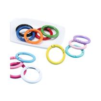 Clipes De Chaveiro Com Fecho De Molas Em Metal O Ring, 10 a 50 Peças, Gancho Redondo Aberto Para Clipes De Chaveiro Com Fecho De Molas Em Metal O Ring, 10 a 50 Peças, Gancho Redondo Aberto Para