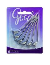 Clipes de corte Goody Aluminium 6 CT para todos os tipos de cabelo