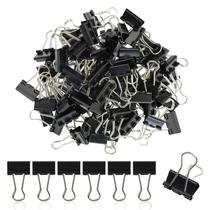 Clipes de encadernação DUIJINYU Metal Small 3/4 polegadas, pacote com 50 unidades, pretos Clipes de encadernação DUIJINYU Metal Small 3/4 polegadas, pacote com 50 unidades, pretos