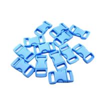 Clipes De Fecho Lateral Curvados Coloridos De 10mm, Pacote Com 20 Para Pulseira De Paracord, Coleira