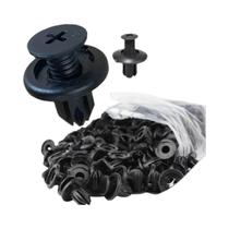 Clipes De Fixação De Plástico Preto De 8mm Para Carros, 500 Peças Para Toyota, Focus, Kia, Nissan, Clipes De Fixação De Plástico Preto De 8mm Para Carros, 500 Peças Para Toyota, Focus, Kia, Nissan,