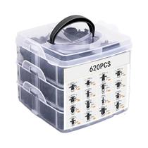 Clipes De Fixação Para Carro 300 620 Peças Misturadas Para Para-choque, Painel De Porta, Tampa Do