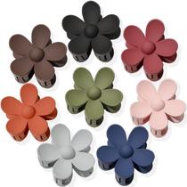 Clipes de garra de cabelo AOENJIE Flower, 8 peças para mulheres, cabelos grossos Clipes de garra de cabelo AOENJIE Flower, 8 peças para mulheres, cabelos grossos