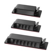 Clipes de gerenciamento de cabos Halsouy Cord Organizers, 20 unidades (pretos)