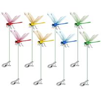 Clipes de Jardim Xuwzenkl 8 Peças 25 cm Libélulas 3D Clipes de Jardim Xuwzenkl 8 Peças 25 cm Libélulas 3D