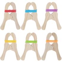 Clipes de jogo de madeira Simgoing para crianças Montessori e Waldorf