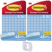 Clipes de luz Command Indoor Mini 90 Clear Clips 108 tiras