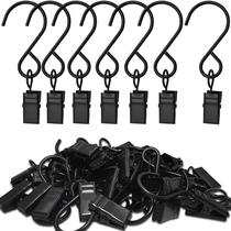 Clipes de luzes de festa suspensos AMZSEVEN Stainless Steel S Hooks Clipes de luzes de festa suspensos AMZSEVEN Stainless Steel S Hooks