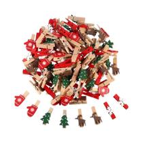 Clipes De Madeira De Natal 10/30 Peças, Prendedores De Fotos Em Formato De Floco De Neve, Alces E Clipes De Madeira De Natal 10/30 Peças, Prendedores De Fotos Em Formato De Floco De Neve, Alces E