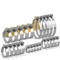 Clipes De Mangueira De Aço Inoxidável 25pcs 16mm-70mm Clipes Cruzados Alemães Para Ar Água