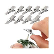 Clipes De Metal Mini Para Árvore De Natal 50PCS 100PCS Clipes De Ferro Fixadores Festivos Acessórios