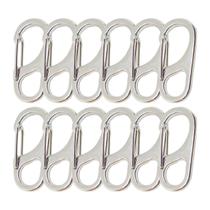 Clipes de mosquetão Bytiyar Small Metal Snap Hooks 32 mm 12 unidades