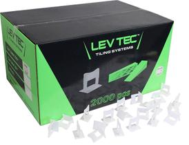Clipes de nivelamento de azulejos LevTec 1,5 mm para azulejos de banheiro/cozinha