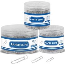 Clipes de papel BainGesk em tamanhos variados (50 mm, 33 mm, 28 mm) x1800