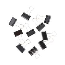 Clipes De Papel Metálicos Pretos 10 Peças 19mm 25mm 32mm Materiais De Escritório Clipes De Papel Metálicos Pretos 10 Peças 19mm 25mm 32mm Materiais De Escritório
