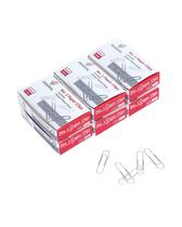 Clipes de papel PAPERPAL 1 lisos 33 mm 600 un. prateados Clipes de papel PAPERPAL 1 lisos 33 mm 600 un. prateados
