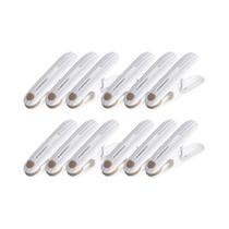 Clipes De Plástico Brancos Não Marcantes Para Secar Roupas, Pacote Com 12, À Prova De Vento,