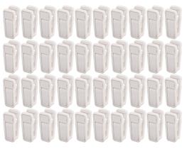 Clipes de plástico para cabides para bebês KISEER Slim-line Finger, 40 unidades, brancos