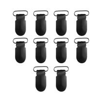Clipes De Suspensório Sólidos Pretos De 14mm, 10 Peças, Clipes De Lençol Com Fivela Fashion, Clipes De Suspensório Sólidos Pretos De 14mm, 10 Peças, Clipes De Lençol Com Fivela Fashion,
