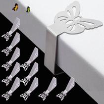 Clipes de toalha de mesa CUNGLIN para mesas externas, pacote com 10 unidades em aço inoxidável