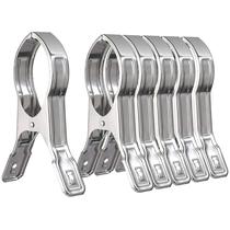 Clipes de toalha de praia WEBI 6 pacotes de aço inoxidável de 14 cm