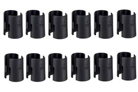 Clipes de trava para prateleira AHCUTE 12 pares 19 mm em plástico ABS