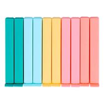 Clipes De Vedação Miniso Para Embalagens Com 24un Coloridos Clipes De Vedação Miniso Para Embalagens Com 24un Coloridos