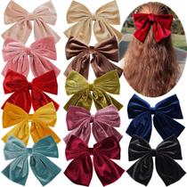 Clipes de veludo para laços de cabelo CellElection, 8 cm de tamanho, pacote com 12 Clipes de veludo para laços de cabelo CellElection, 8 cm de tamanho, pacote com 12