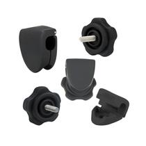 Clipes de viseira de futebol DUTYBOD Universal Fit (1 par) pretos Clipes de viseira de futebol DUTYBOD Universal Fit (1 par) pretos