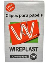 Clipes galvanizado aco 2/0 linha leve c/720 un. - wireplast (caixa)