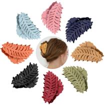 Clipes Hair Claw AMCAMI para mulheres de 9,4 cm, antiderrapantes, grandes, pacote com 8