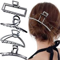 Clipes Hair Claw Clips AIBEE 2023 Stylish Big Jaw para mulheres, pacote com 4