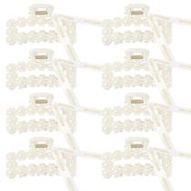 Clipes Hair Claw Clips DEEKA Bridesmaid Proposal Gifts, pacote com 8 pérolas Clipes Hair Claw Clips DEEKA Bridesmaid Proposal Gifts, pacote com 8 pérolas