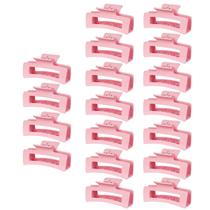Clipes Hair Claw Clips HXOGD, pacote com 18 para mulheres, cabelos grossos, rosa Clipes Hair Claw Clips HXOGD, pacote com 18 para mulheres, cabelos grossos, rosa