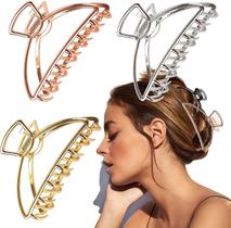 Clipes Hair Claw Clips VinBee Metal Large, pacote com 3 unidades para mulheres
