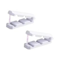 Clipes Magnéticos Ajustáveis Para Cabos 2 PCS Suporte De Cabo Para Abaixo Da Mesa Organizador De