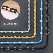 Clipes Organizadores de Cabo USB (20/5 peças) - Suporte para Fones de Ouvido, Mouse e Outros Cabos