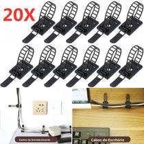 Clipes Organizadores De Cabos De Nylon Ajustáveis 5 20PCS Laços Adesivos Para Gestão De Cabos De