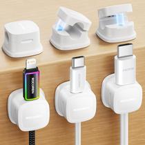 Clipes para Cabos Rocoren Kit com 6 Organizadores Magnéticos Ajustáveis Clipes para Cabos Rocoren Kit com 6 Organizadores Magnéticos Ajustáveis