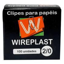 Clipes para Papéis em Aço Zincado com 100 Unidades - Wireplast Clipes para Papéis em Aço Zincado com 100 Unidades - Wireplast