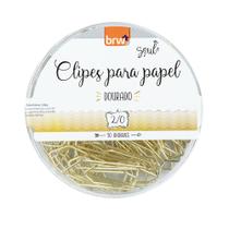 Clipes para Papel 2/0 Dourado/Rose Gold Soul 50 Unidades BRW